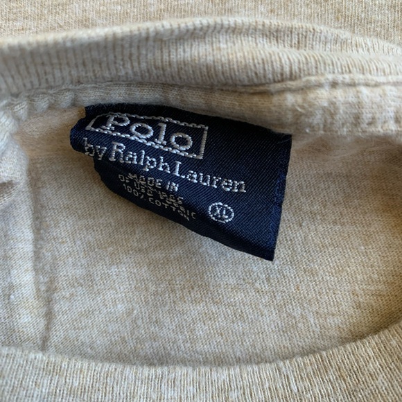 Polo by Ralph Lauren men’s size XL beige short sleeve T-shirt. - Picture 3 of 5